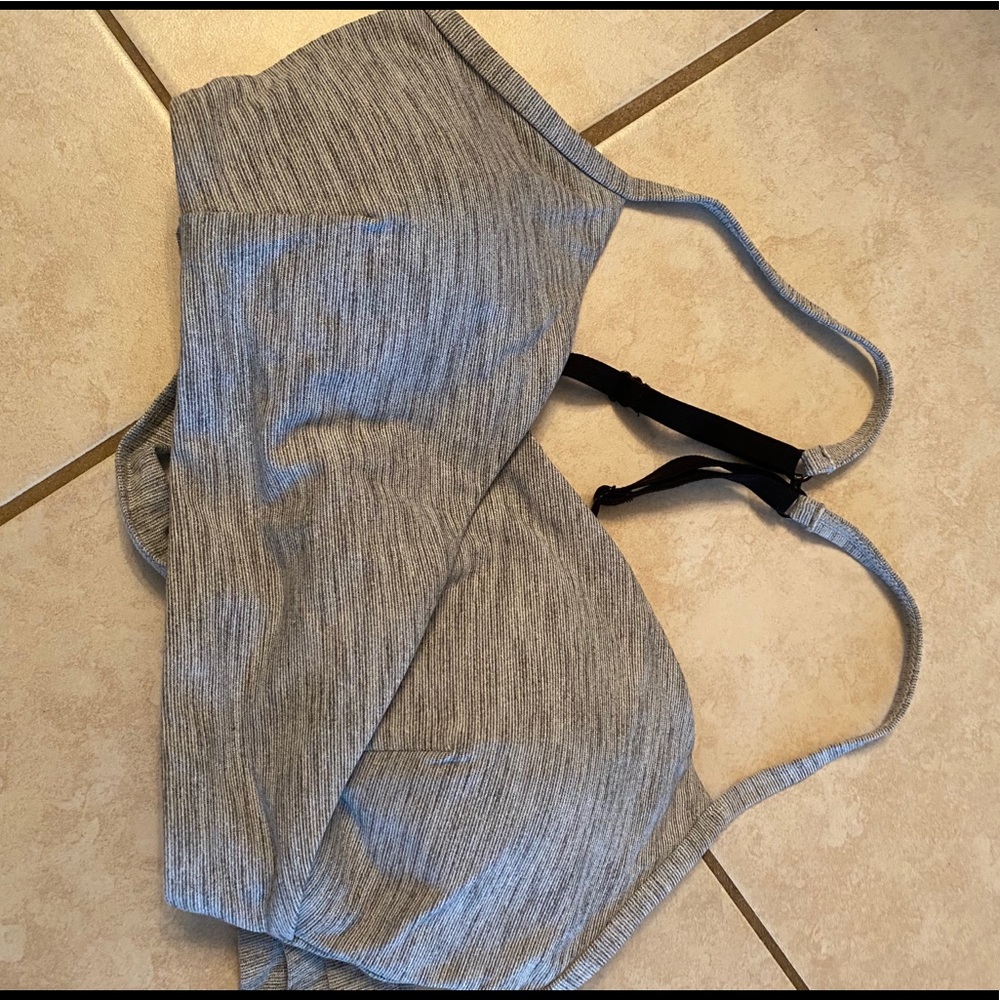 Lorna Jane grey wrap bra M